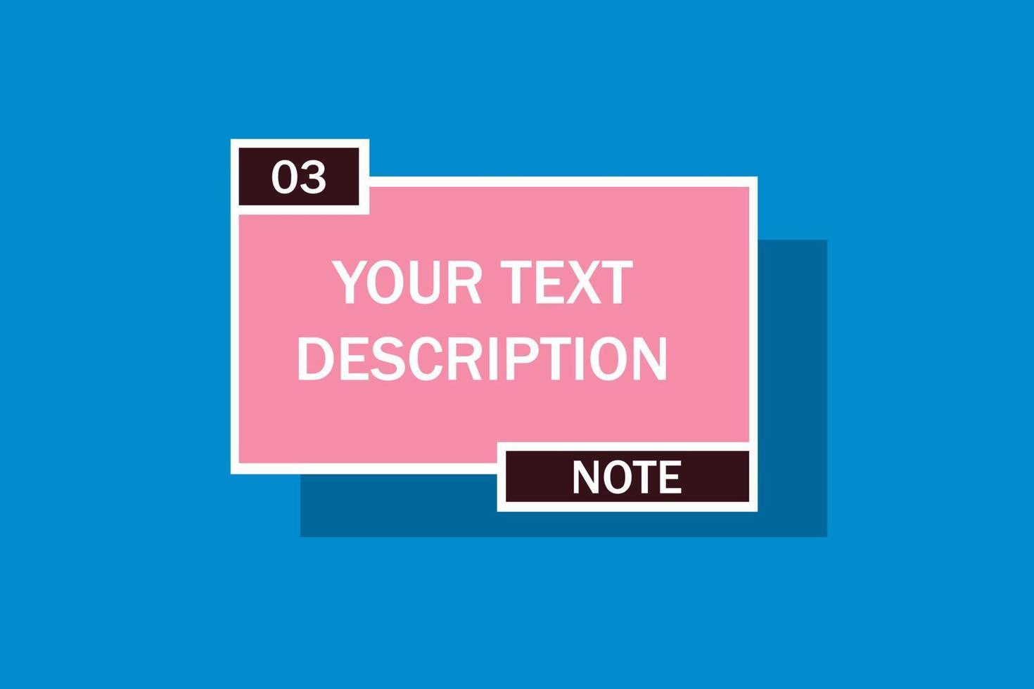 Put your own text here background template vector image