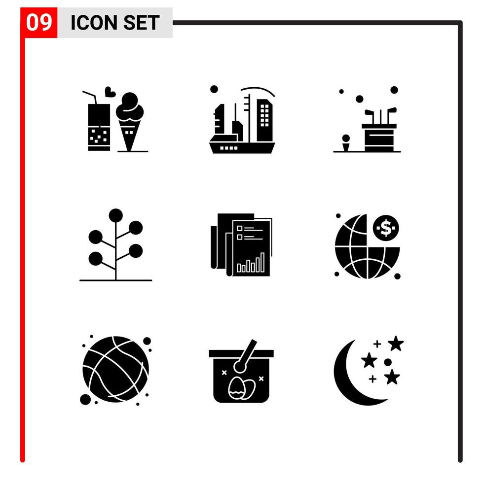 9 iconos generales para el diseño de sitios web, impresión y aplicaciones móviles 9 símbolos de glifo signos aislados en fondo blanco 9 paquete de iconos creativo fondo de vector de icono negro