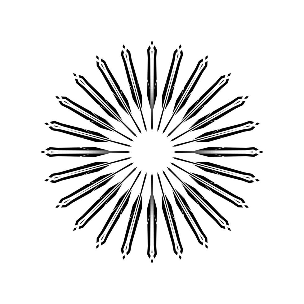 Ornamental Motifs Pattern Circle-Shaped for Decoration, Motifs Pattern, Ornate, Background, Website or Graphic Design Element. Vector Illustration