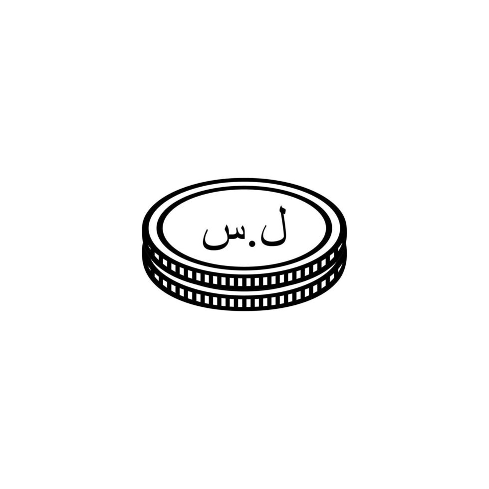 Syria Currency Icon Symbol. Syrian Pound, SYP Sign. Vector Illustration