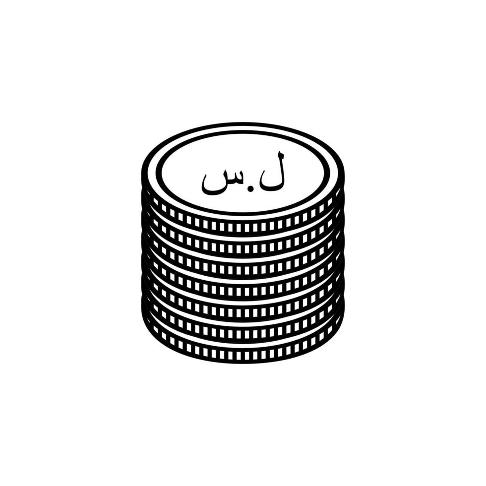 Syria Currency Icon Symbol. Syrian Pound, SYP Sign. Vector Illustration