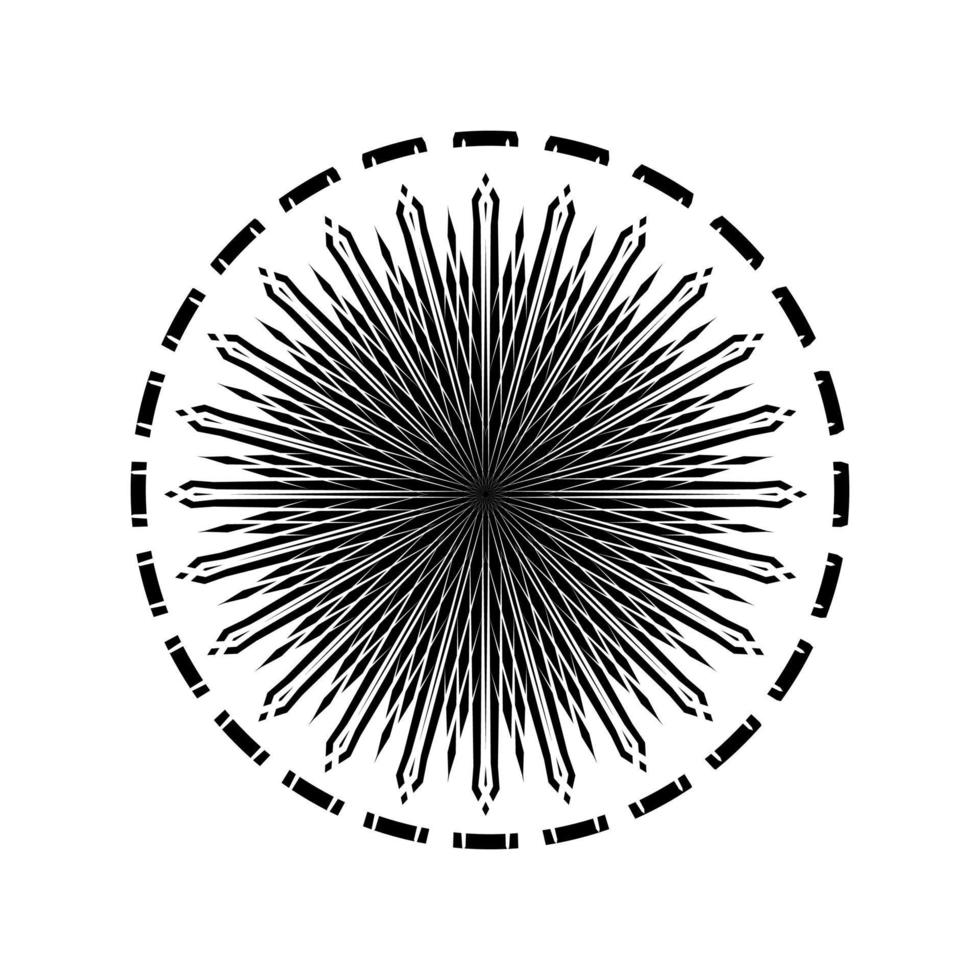 Ornamental Motifs Pattern Circle-Shaped for Decoration, Motifs Pattern, Ornate, Background, Website or Graphic Design Element. Vector Illustration
