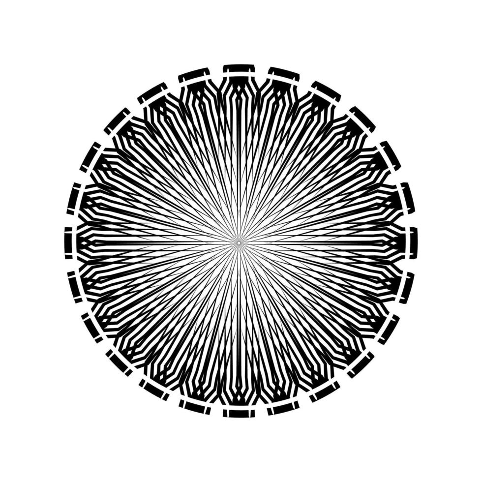 Ornamental Motifs Pattern Circle-Shaped for Decoration, Motifs Pattern, Ornate, Background, Website or Graphic Design Element. Vector Illustration