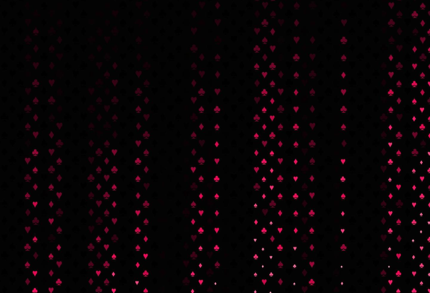 Dark red vector texture with playing cards.