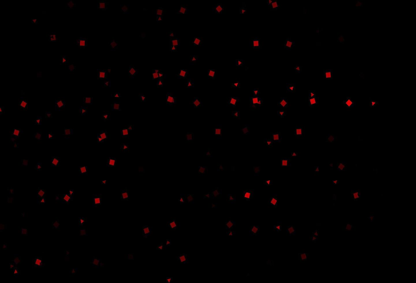 Dark Red vector template with crystals, circles, squares.