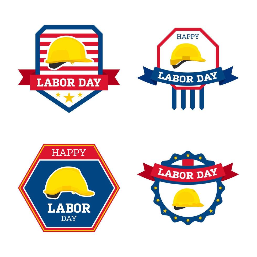 Happy Labor Day banner isolated on white background vector
