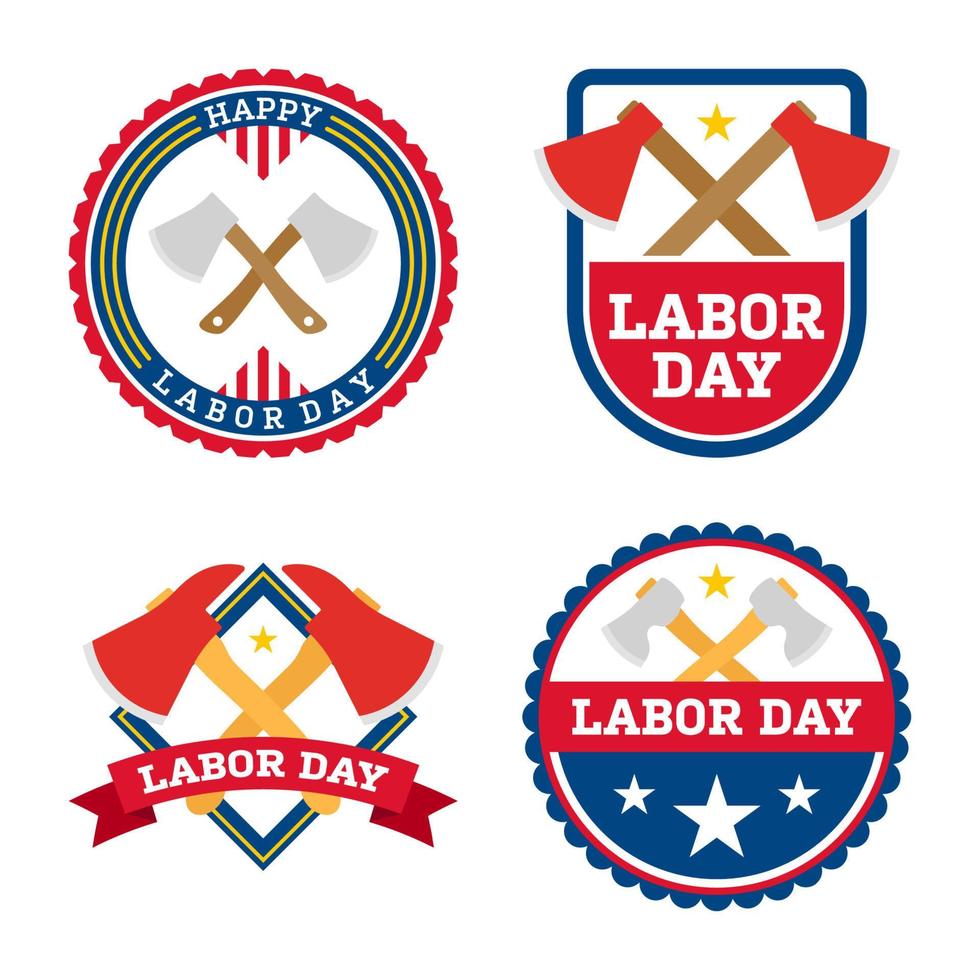 Happy Labor Day banner isolated on white background vector
