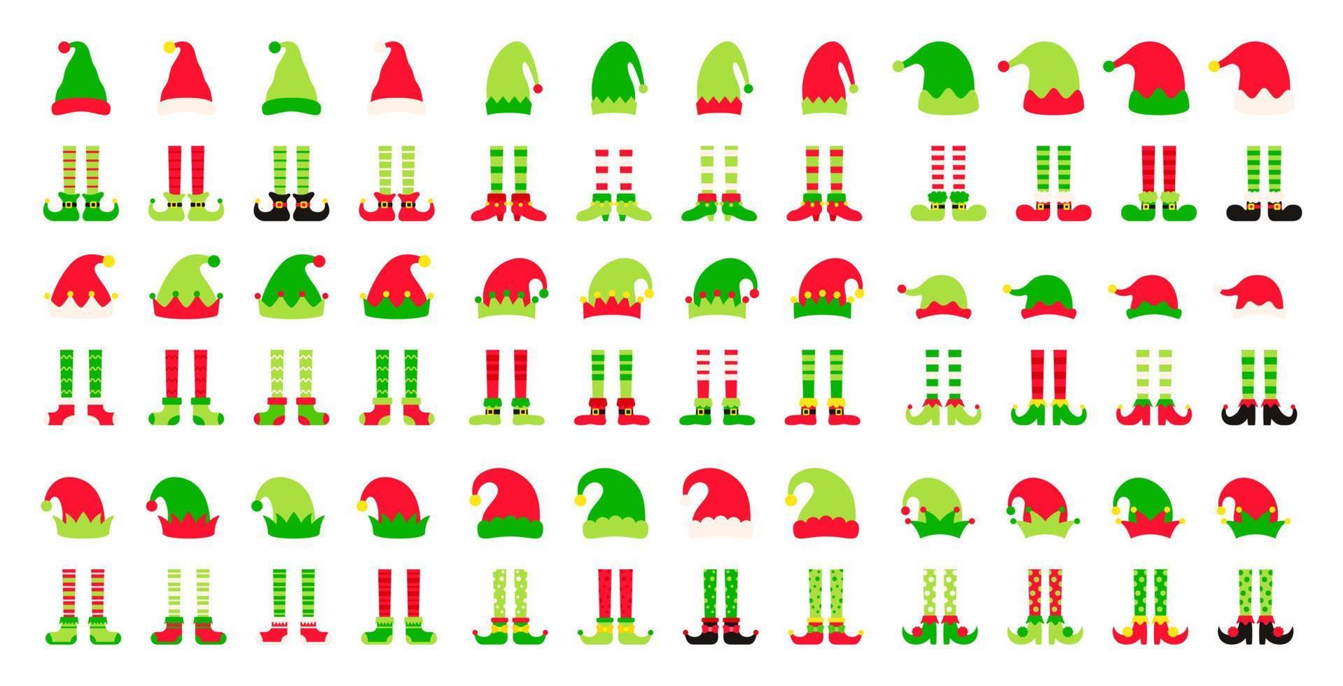 Set of Christmas Elf Family vector