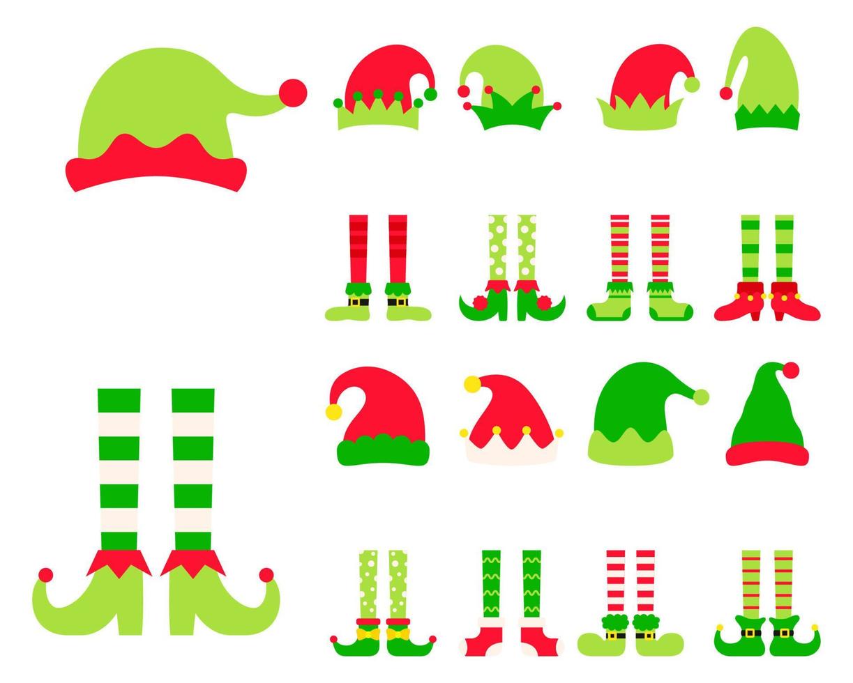 Set of Christmas Elf Family vector