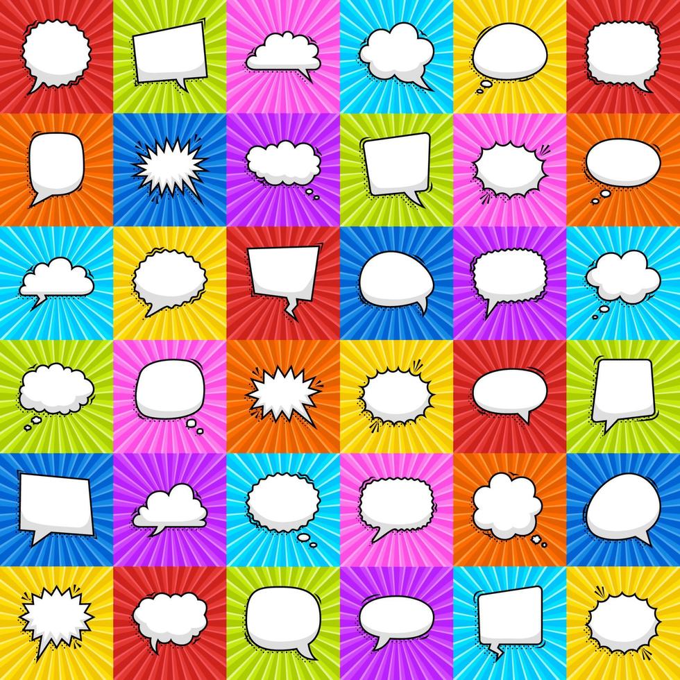 Set of speech bubbles vector