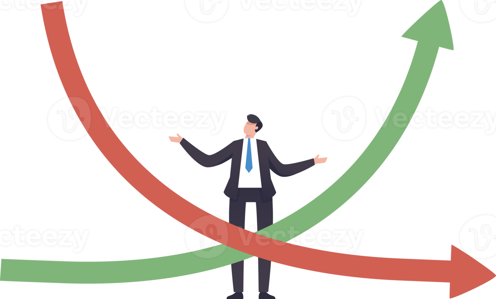 invertierte Zinskurve. Inflation, Rezession, Staatsanleiherenditen. Abbildung png