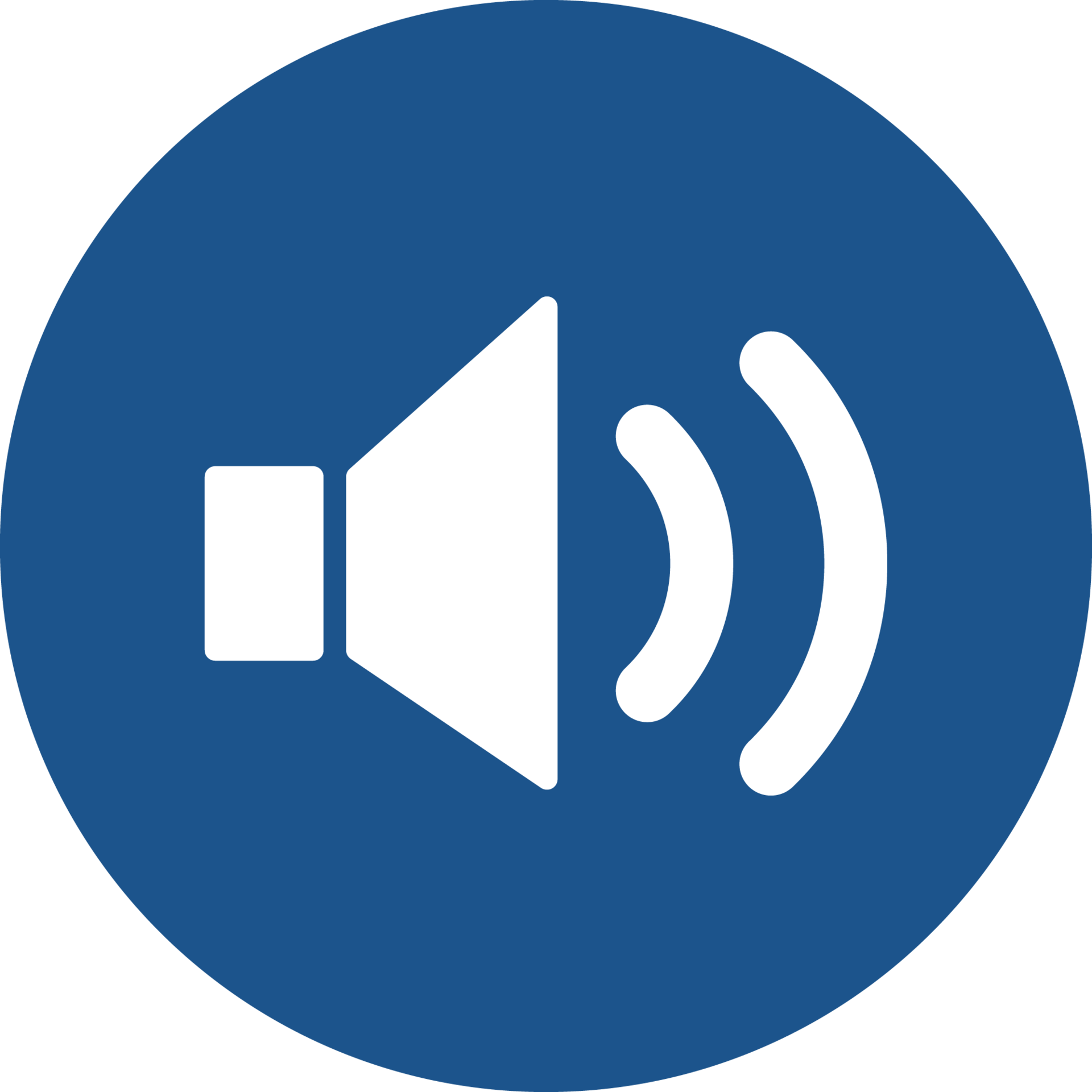 Speaker Icon Design In Blue Circle 14440997 PNG