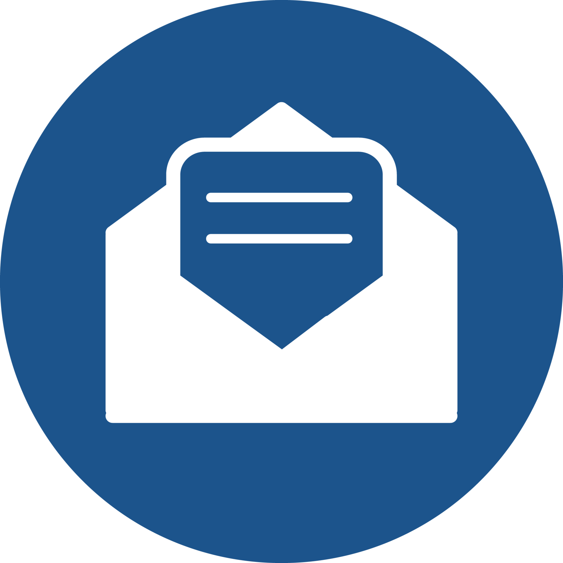 Email icon design in blue circle. 14441079 PNG