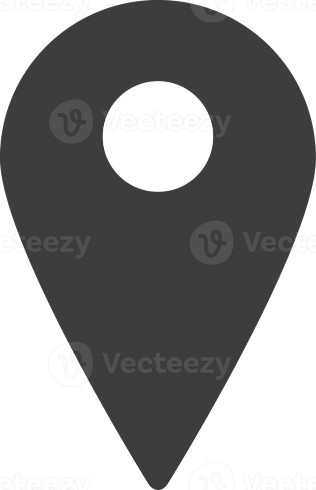 Location pointer pin black shadow icon, Socialicon set. png