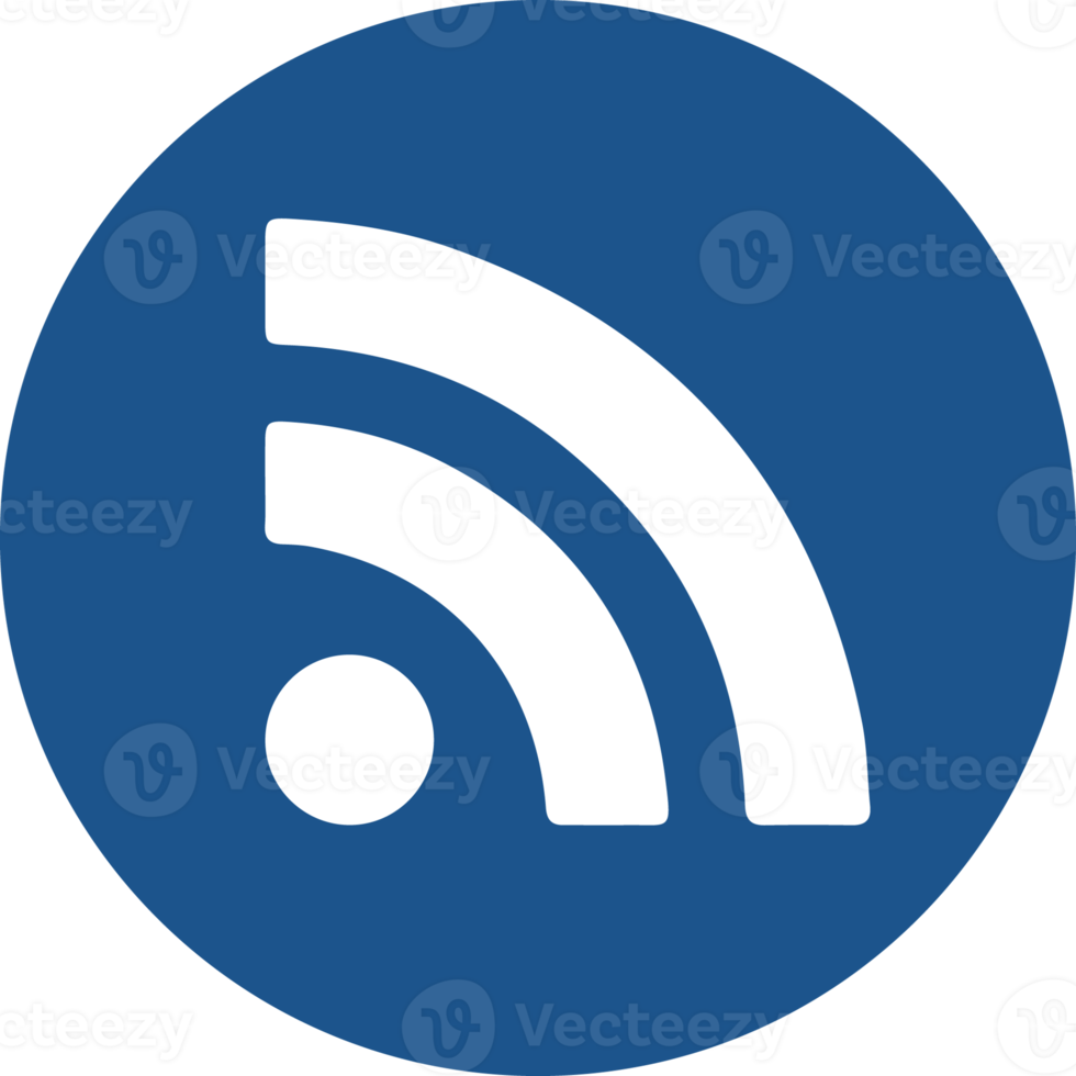 Wifi icon design in blue circle. png
