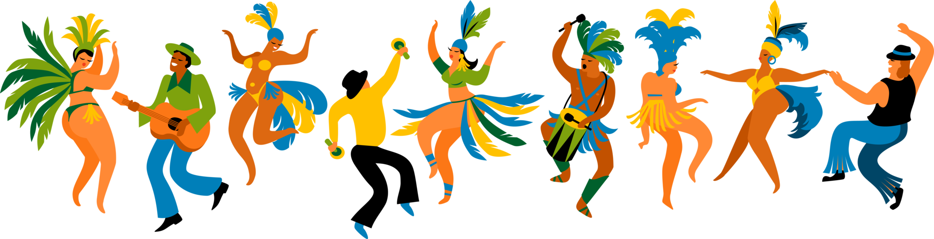People dance Brazilian carnival Illustration 14441195 PNG People dance Brazilian carnival Illustration 14441195 PNG