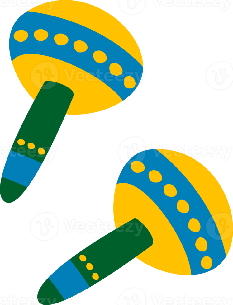 Brazilië maracas. illustratie. png