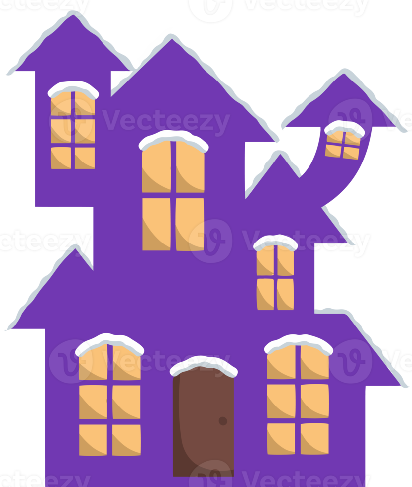Winter House on Christmas png