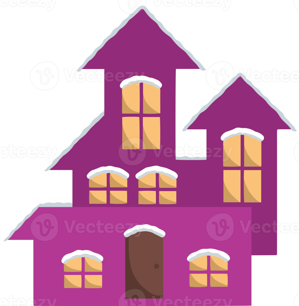 House with Snow png