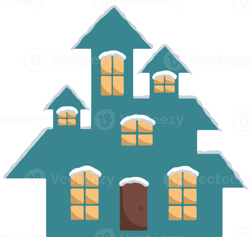 sneeuw winter Kerstmis huis png