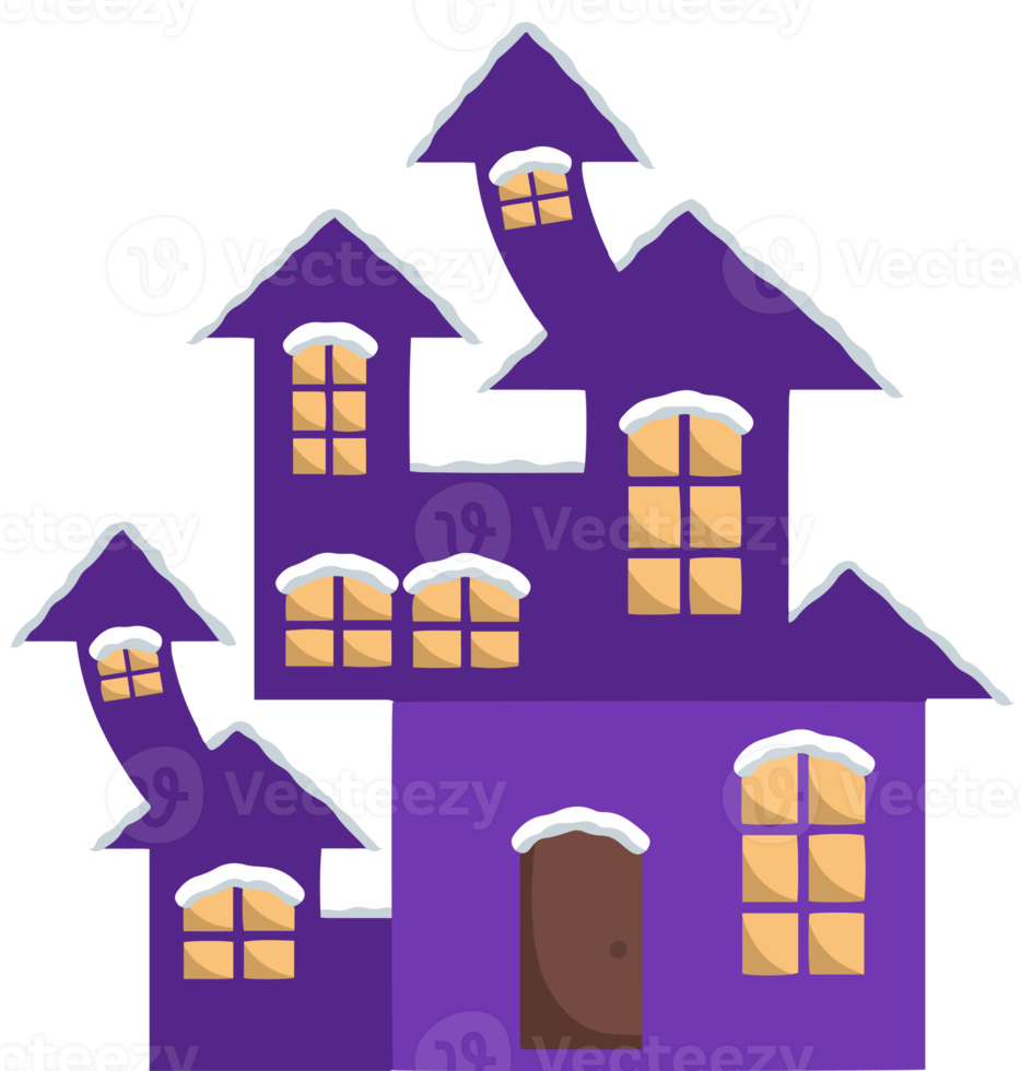 Winter House on Christmas png