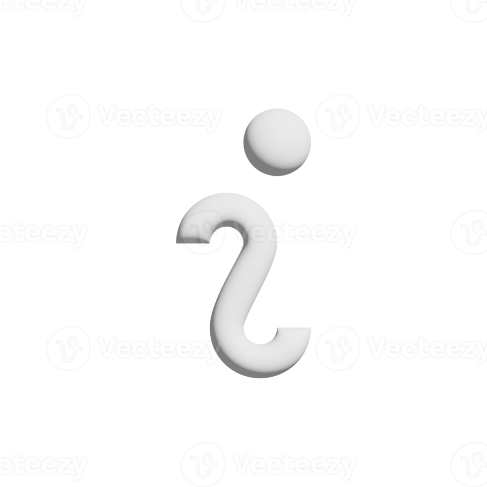 info icon 3d design for application and website presentation png