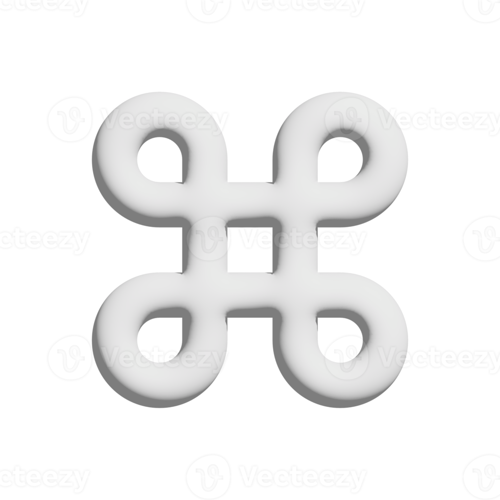 command icon 3d design for application and website presentation png