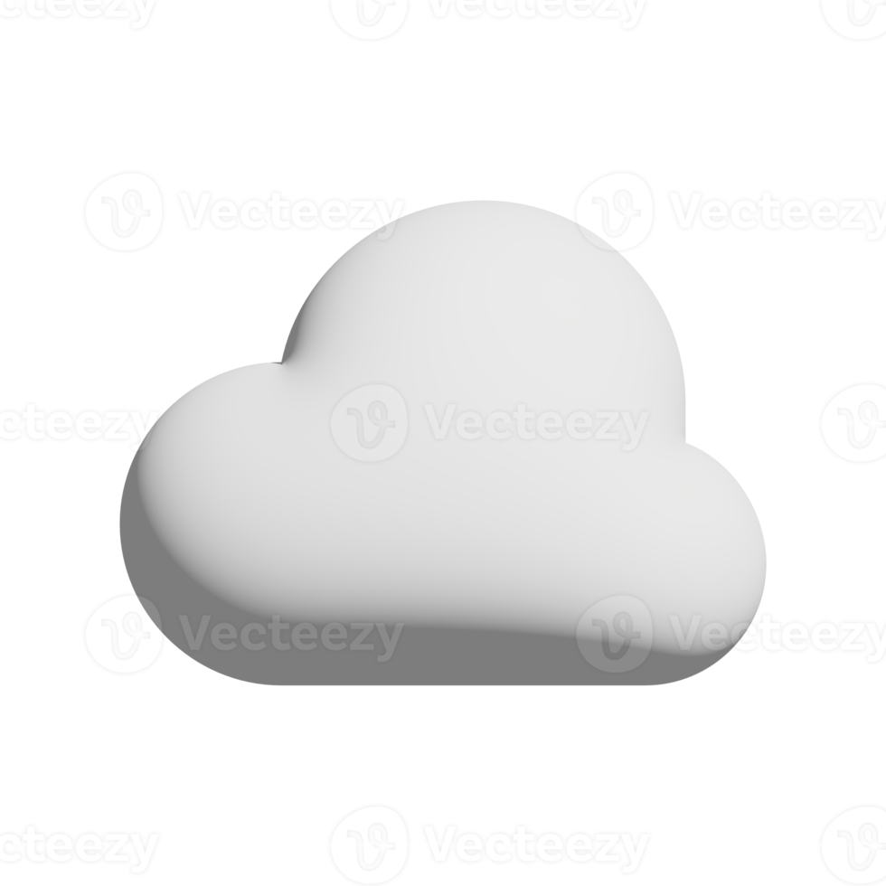 cloud icon 3d design for application and website presentation png