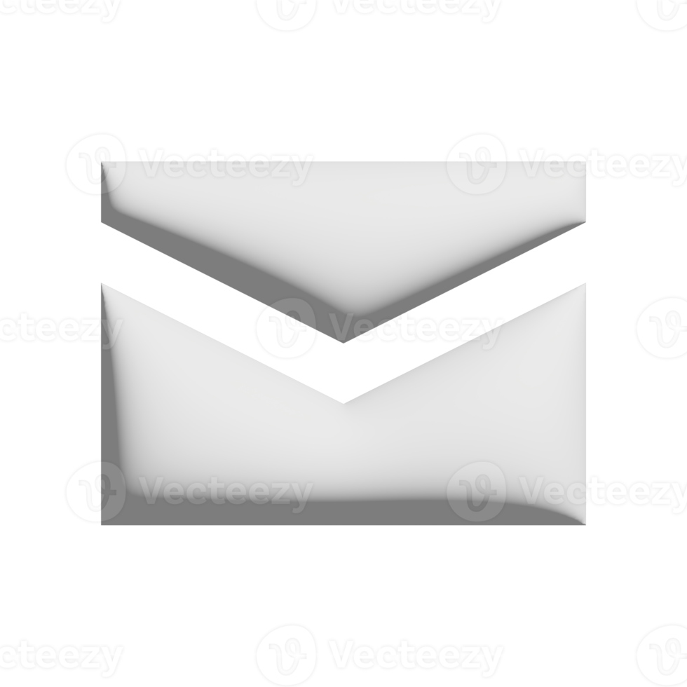 email close icon 3d design for application and website presentation png