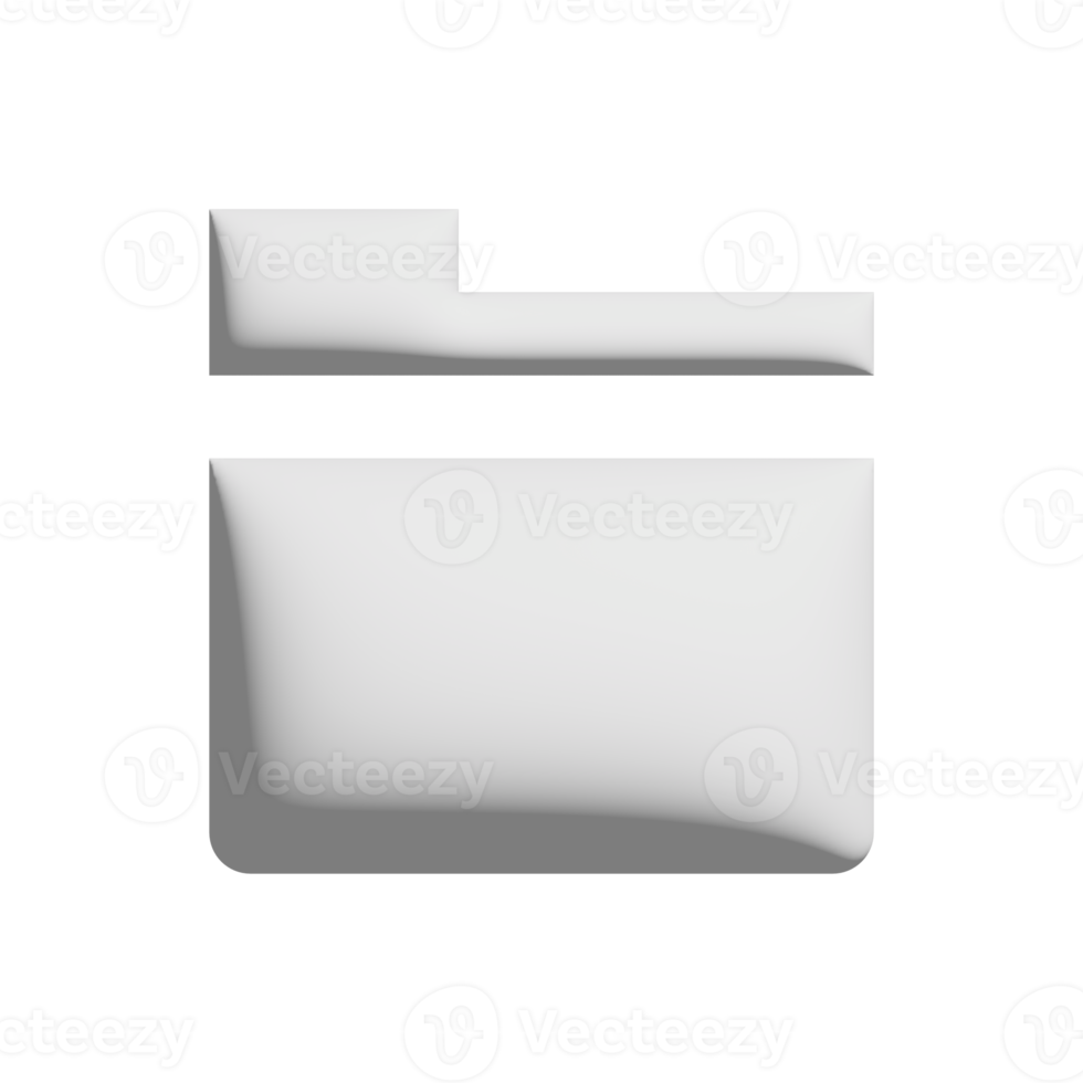 cartella icona 3d design per applicazione e sito web presentazione png