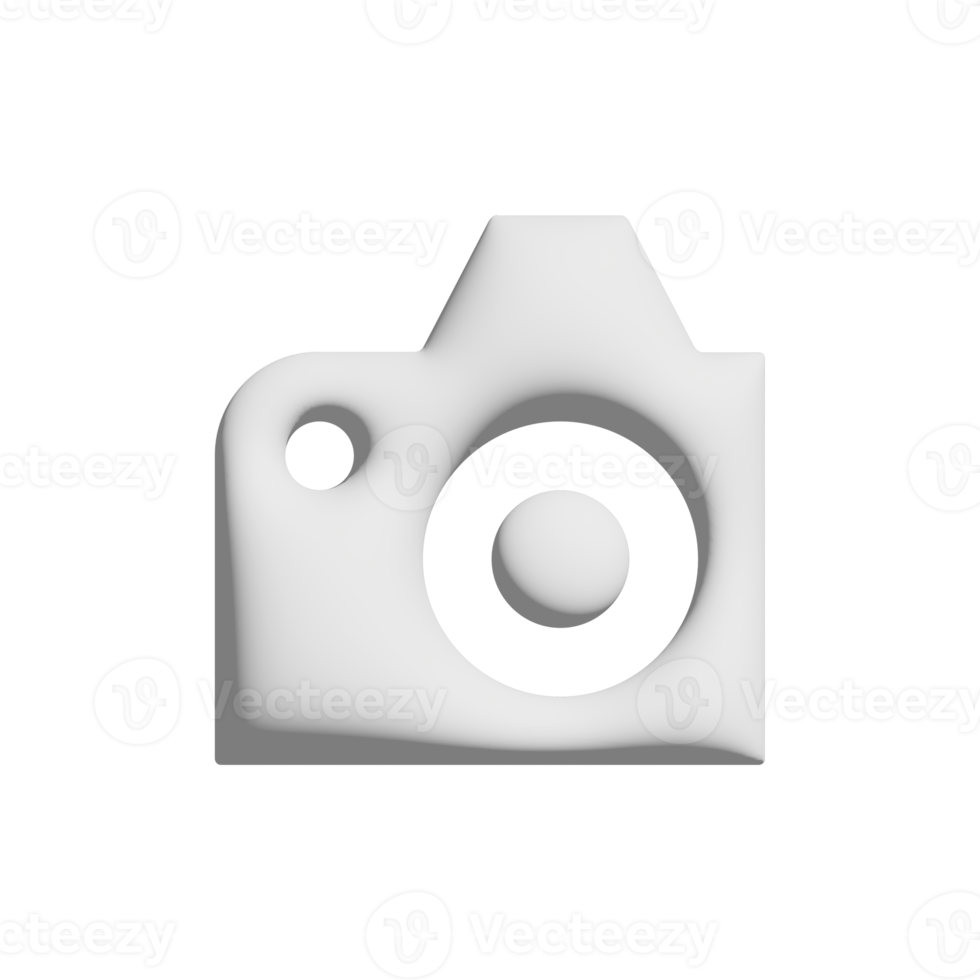 camera icon 3d design for application and website presentation png