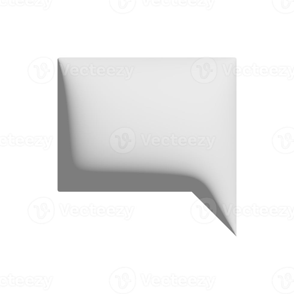 comment square icon 3d design for application and website presentation png