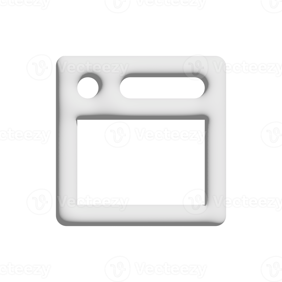 browser icon 3d design for application and website presentationbrowser png