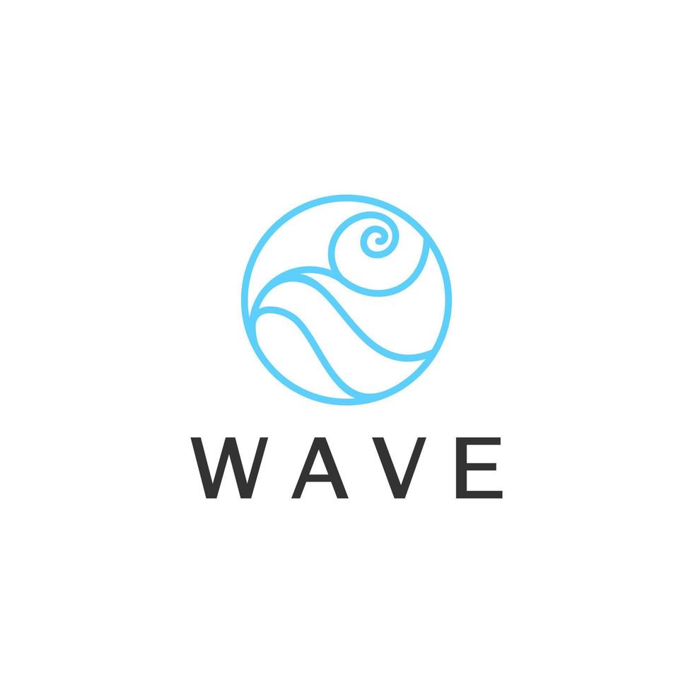 Line Wave Logo Design Inspiration vector
