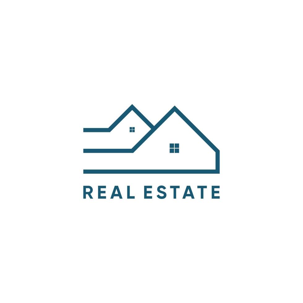 Simple Real Estate Logo Design vector