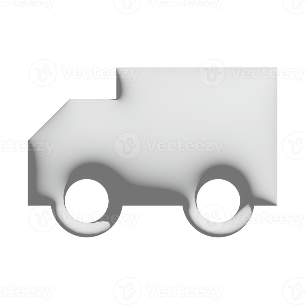 bil ikon 3d design för Ansökan och hemsida presentation png