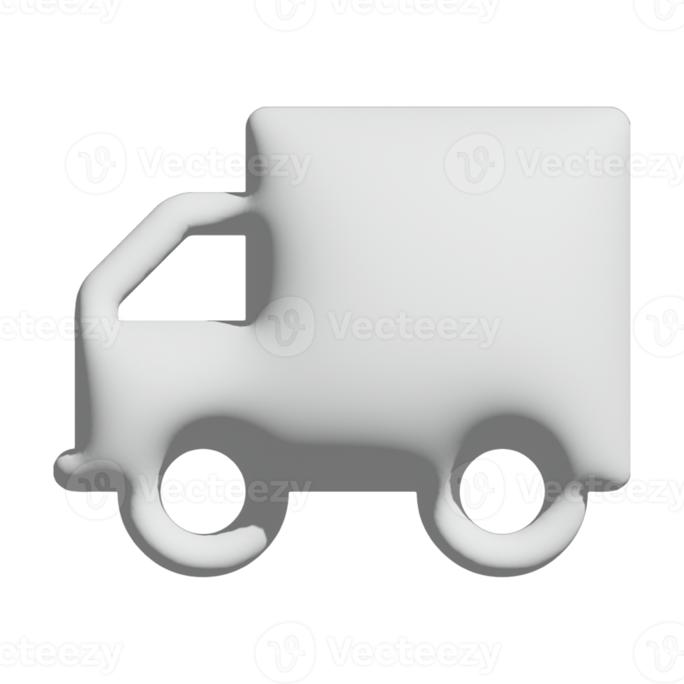 Auto-Symbol 3D-Design für Anwendungs- und Website-Präsentation png