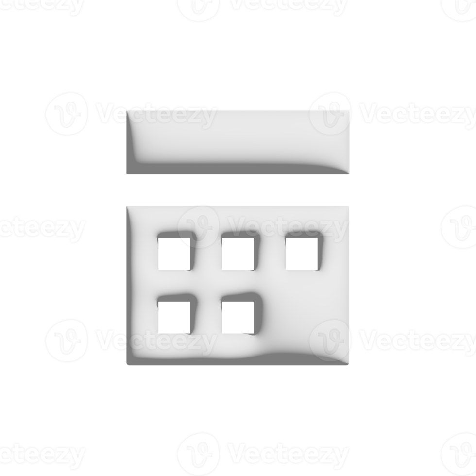 calculator icon 3d design for application and website presentation png