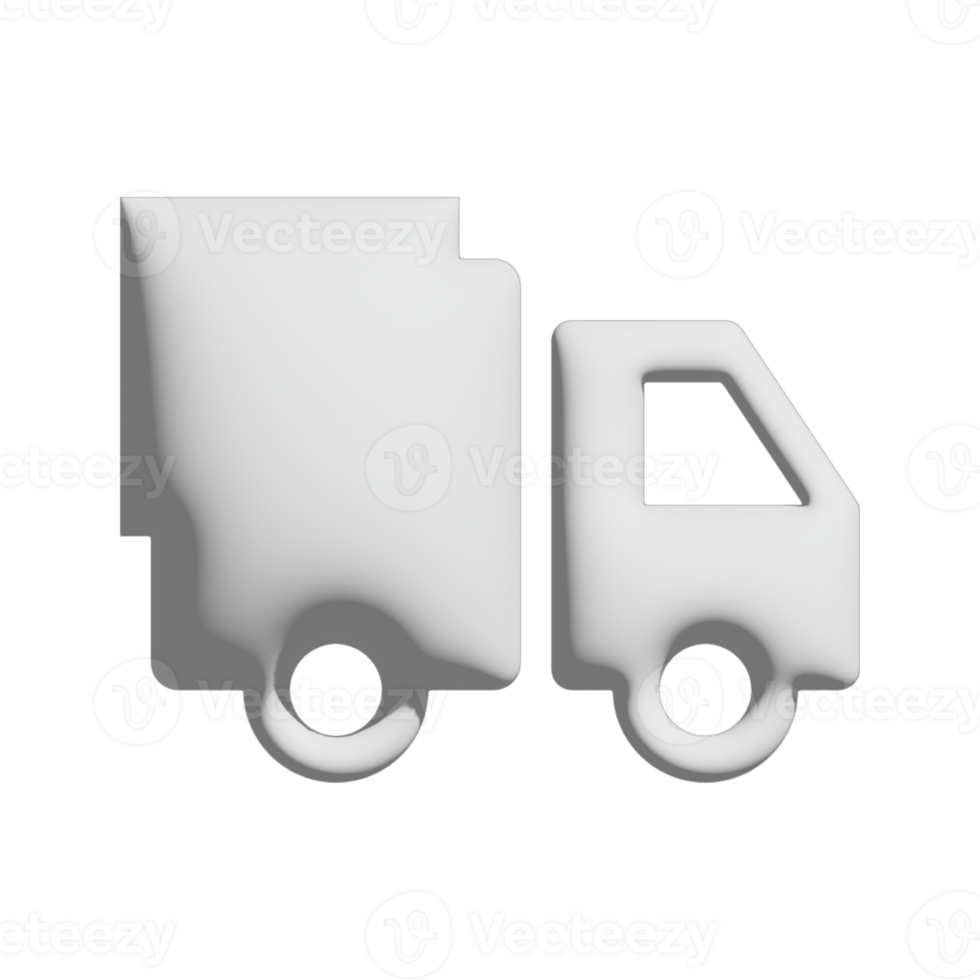 car icon 3d design for application and website presentation png