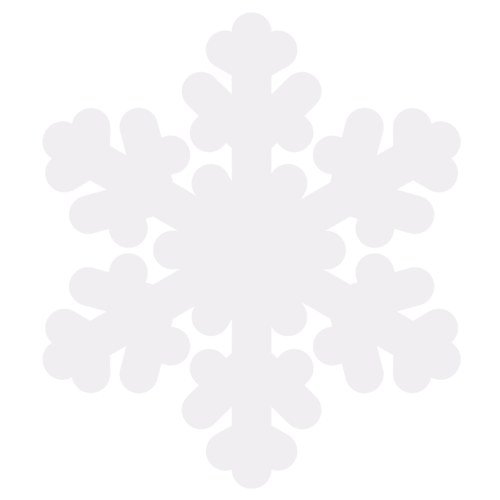 decoração de floco de neve png