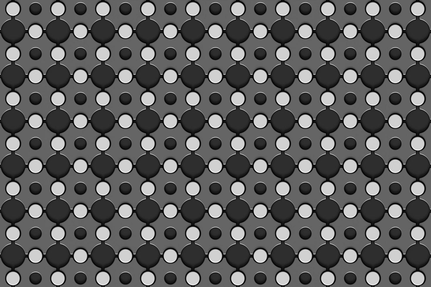 Laser cut plastic panel. Abstract geometric pattern black white color, Elegant decorative template for wood cut, paper card, metal cutting, engraving, carving. framework, 3d rendering photo