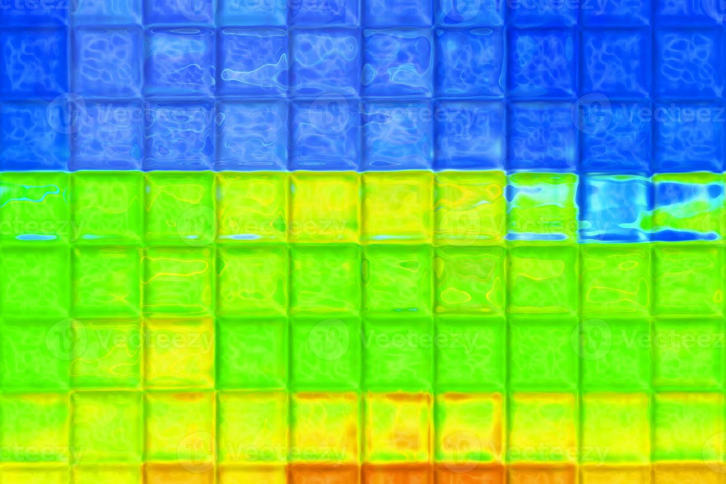 Square Tiles Vibrant Abstract Nature  Background Digital Illustration photo