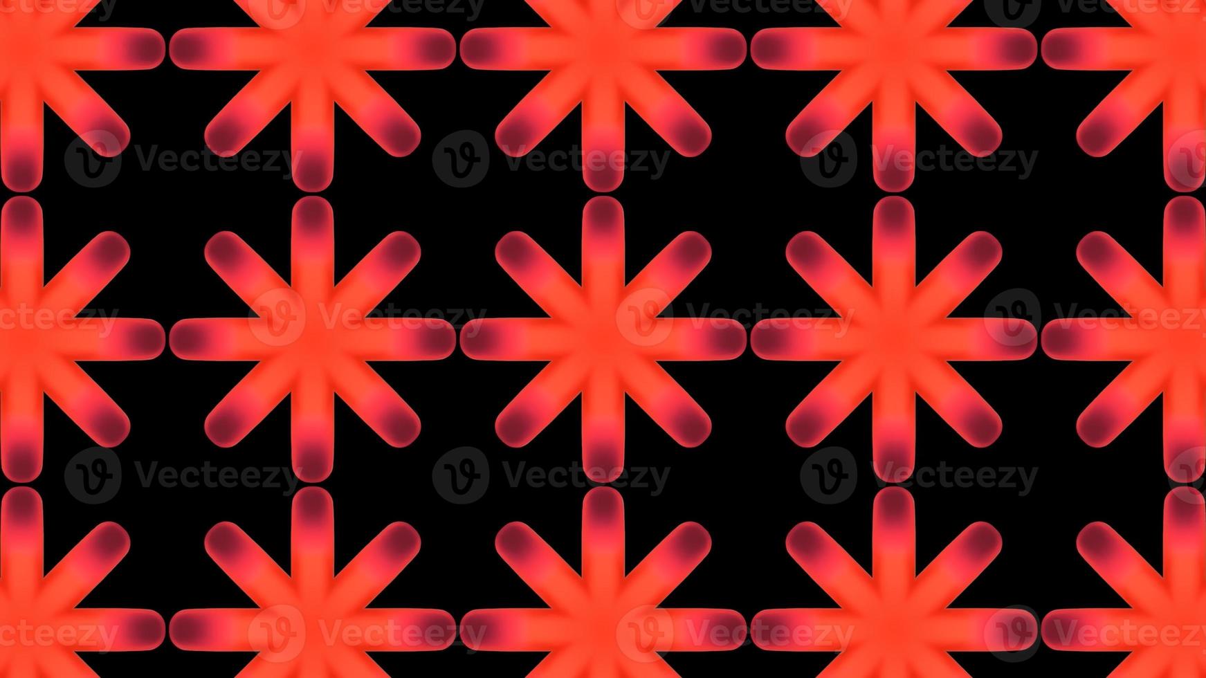 Digital Illustration Red Kaleidoscope Tiles Background photo