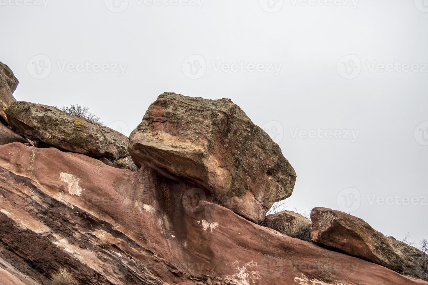 escena de geología de rocas rojas de colorado foto