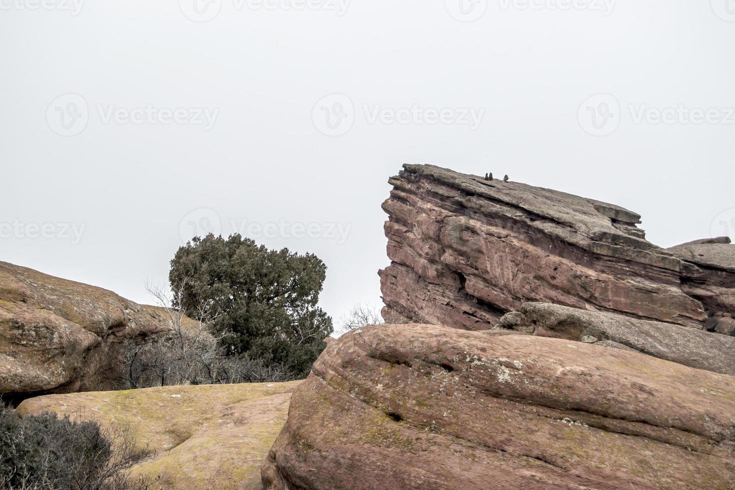 escena de geología de rocas rojas de colorado foto