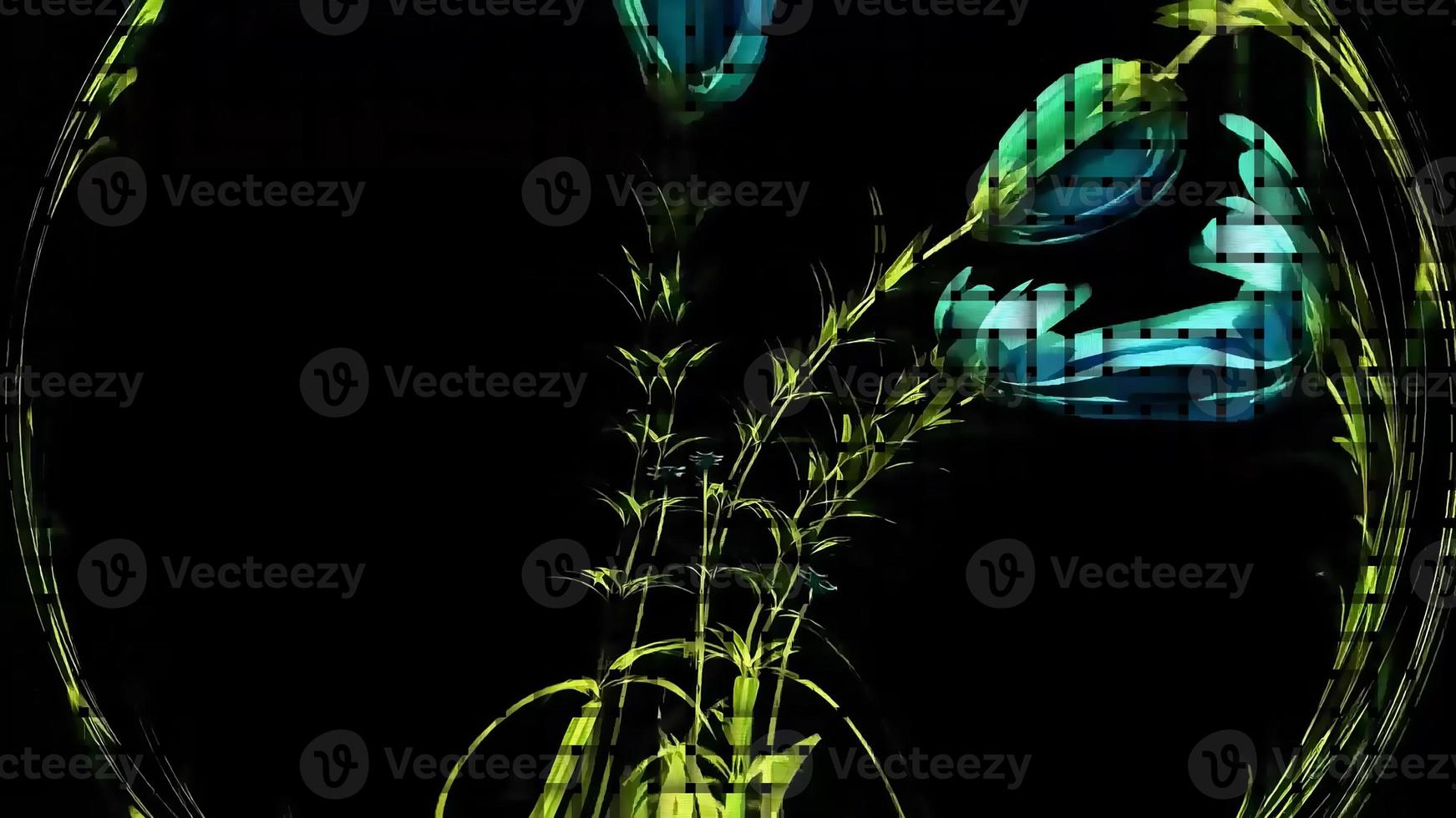 Botanical Abstract Background Digital Rendering photo