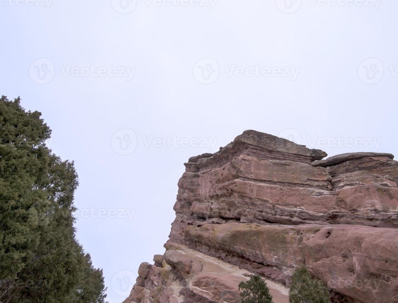 escena de geología de rocas rojas de colorado foto