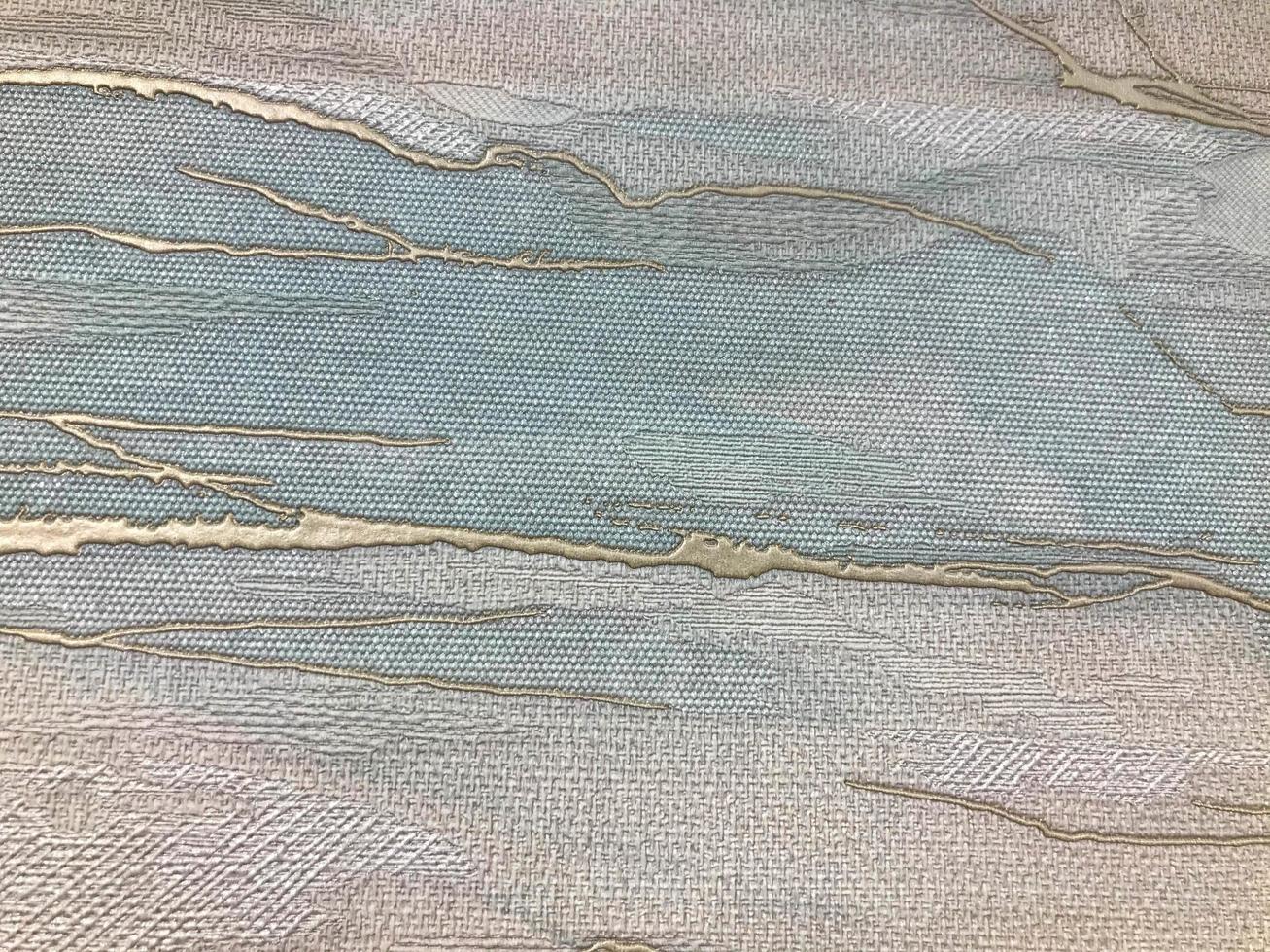 gray texture. there is a gold stripe in the center. paint on canvas. the figure is volumetric, embossed. light shadow on canvas with ink. romantic cute background photo