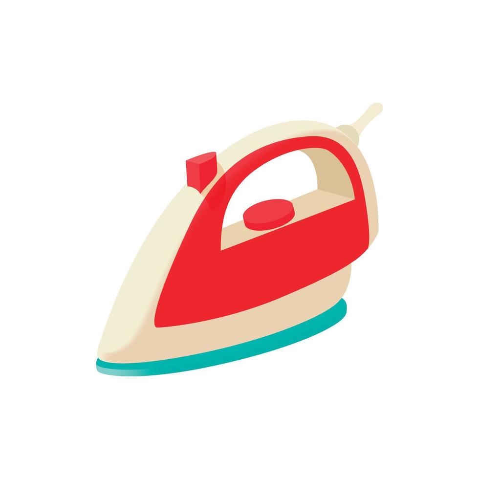 Iron icon, cartoon style vector