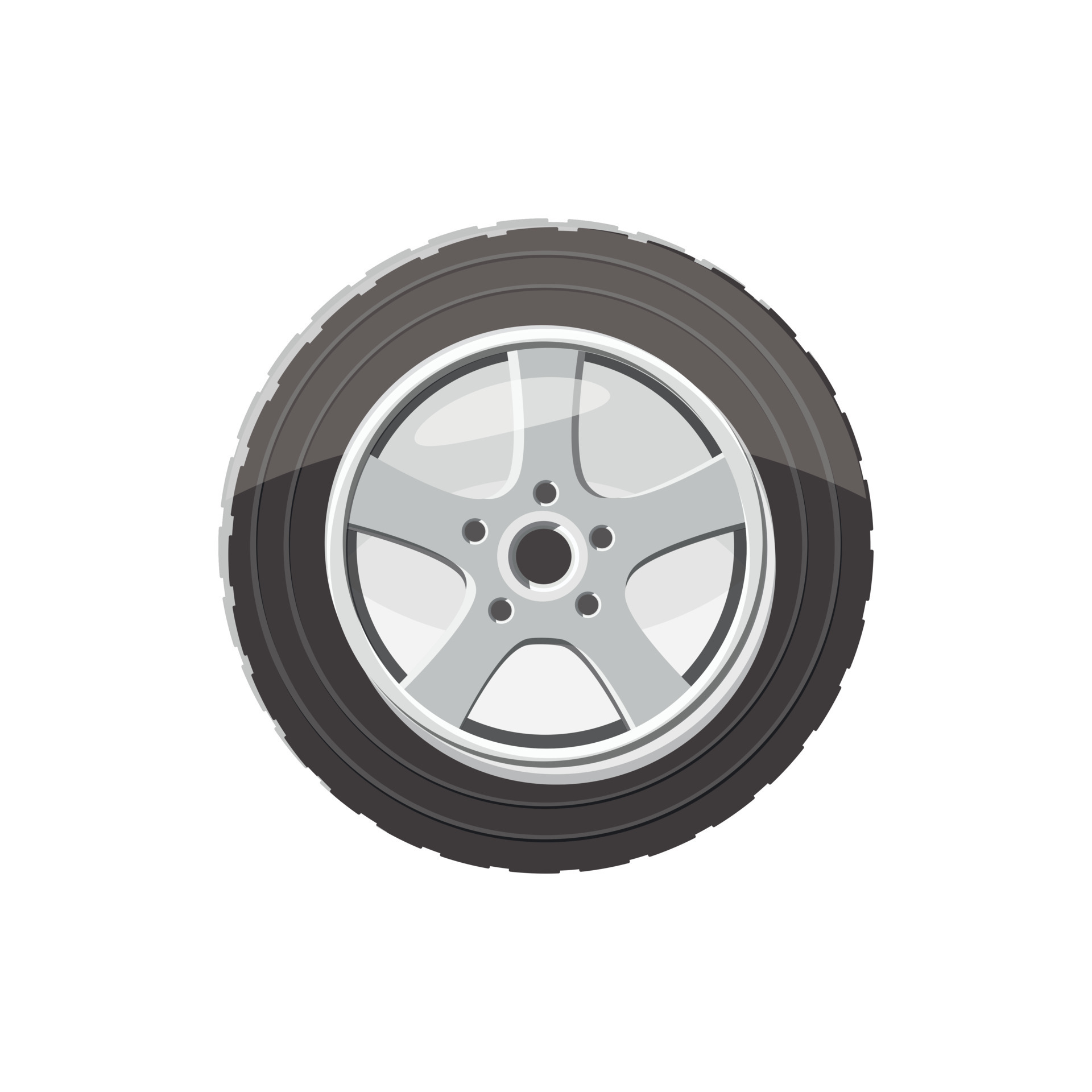 Car wheel icon in cartoon style 14443048 Vector Art at Vecteezy